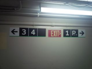 Platform Directions. Passenger Tunnel, Oakville Station, 10:40 p.m.